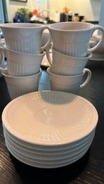 Wedgwood edme plain koffiekopjes en schotels 6 stuks, Huis en Inrichting, Keuken | Servies, Ophalen, Zo goed als nieuw, Wedgwood
