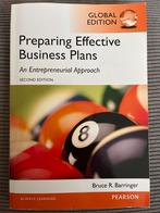 Preparing Effective Business Plans - Barringer, Ophalen of Verzenden, Beta, Zo goed als nieuw, HBO