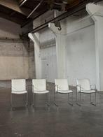 Leolux Talos Eetkamerstoel | Wit Leer (NIEUWSTAAT), Huis en Inrichting, Stoelen, Stoel stoelen eetkamerstoelen, Wit, Ophalen of Verzenden