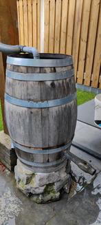 Wijnvat / regenton inclusief stenen voet, 150 liter of meer, Ophalen, Gebruikt, Hout
