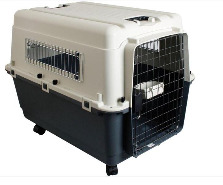 Hondentransportbox-Nomad-Grijs-XL, Dieren en Toebehoren, Hondenbenches, Zo goed als nieuw, Ophalen