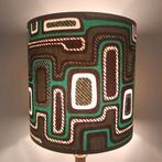 Unieke lampenkap vintage retro psychedelisch wax groen, Rond, Nieuw, Ophalen of Verzenden, Minder dan 25 cm