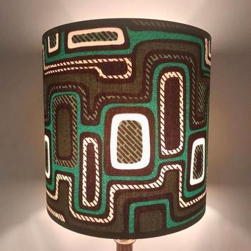 Unieke lampenkap vintage retro psychedelisch wax groen beschikbaar voor biedingen