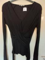 92 Zwart shirtje van College 2 maat M, Ophalen of Verzenden, Zo goed als nieuw, Zwart, Korte mouw