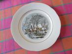 Porseleinen bord AVON 20 cm. Serie jaargetijden Winter, Ophalen