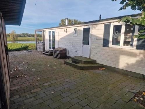 Dubbele chalet te koop als investering!! Uitzicht ijssel!!, Caravans en Kamperen, Stacaravans, Ophalen