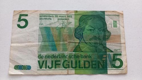 5 gulden biljet, Postzegels en Munten, Bankbiljetten | Nederland, Los biljet, 5 gulden, Ophalen of Verzenden