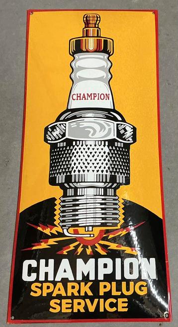 Emaille bord CHAMPION bougies beschikbaar voor biedingen