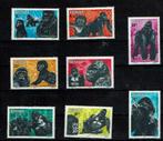 rwanda 1986 pf serie gorilla apen zoogdieren wildlifde, Postzegels en Munten, Postzegels | Thematische zegels, Ophalen of Verzenden