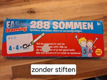 Easy Learning 288 Sommen - Zonder Stiften beschikbaar voor biedingen