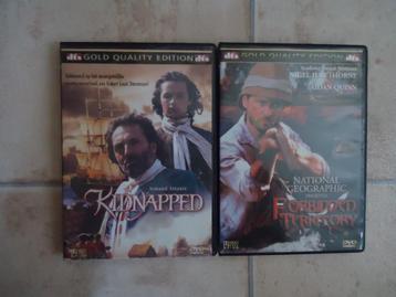 2x dvd - avontuur - actie - kidnapped - forbidden territory beschikbaar voor biedingen