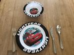 Kinderbestek Vivo,  Villeroy & Boch, Cars bordje en kommetje, Huis en Inrichting, Keuken | Bestek, Ophalen, Gebruikt, Rvs of Chroom