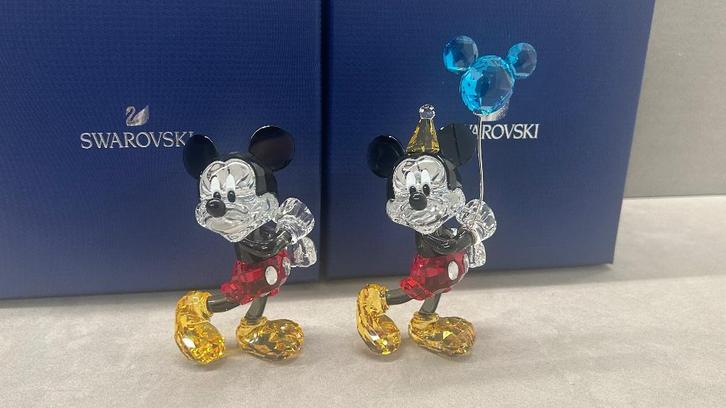 Swarovski Disney Mickey Mouse & Mickey Mouse Celebration, Verzamelen, Swarovski, Nieuw, Figuurtje, Ophalen of Verzenden