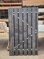 Zwart gespoten (schuif)poortdeur op stalen frame – 120 x 195, Ophalen, 100 tot 150 cm, Schuifpoort, Nieuw