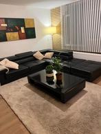 Echt leer  designe bank, Huis en Inrichting, Ophalen, Hoekbank, Leer, Zo goed als nieuw