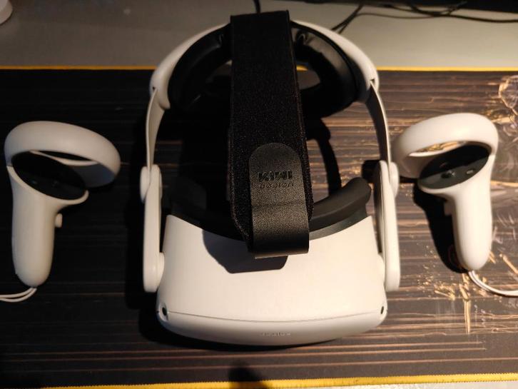 Meta / Oculus Quest 2 64GB + accesoires, Spelcomputers en Games, Virtual Reality, Zo goed als nieuw, Overige platformen, VR-bril