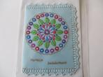 nr 30 pergamano mandala felicitatie kaart, Ophalen of Verzenden, Nieuw, Overige thema's