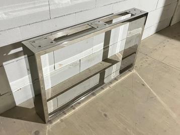 Exclusieve Rvs Tafelpoten set Louise Gepolijst Chrome 37cm H beschikbaar voor biedingen