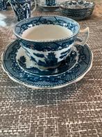 8 kop en schotel, Blue Willow, antiek, Antiek en Kunst, Ophalen