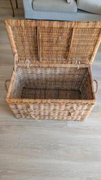 Vintage Rieten Wasband / Opbergkist, Huis en Inrichting, Woonaccessoires | Kisten, Ophalen, 50 tot 100 cm, Minder dan 50 cm, Minder dan 50 cm
