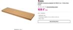 DURALINE Zwevende wandplank XL4 80x23,5 cm - 38 mm eiken kno, Ophalen, Zo goed als nieuw