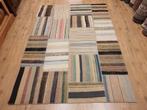 Vintage handgeweven oosters tapijt patchwork 240x170, Info@SlatsAntiek.nl, Tweedehands, Tweedehands, 150 tot 200 cm