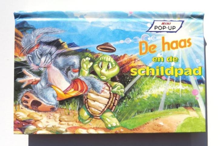 Mini Sprookjes Pop-up H3625: De haas en de schildpad 4+, Boeken, Kinderboeken | Kleuters, Zo goed als nieuw, Sprookjes, 4 jaar