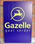 GAZELLE Fietsen Metalen Promotie Reclame bord Poster, Verzamelen, Merken en Reclamevoorwerpen, Verzenden, Nieuw, Reclamebord