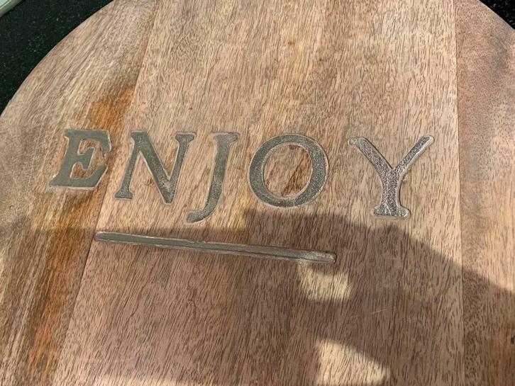 Riviera Maison keukenplank Enjoy, Huis en Inrichting, Keuken | Servies, Zo goed als nieuw, Overige typen, Overige stijlen, Overige materialen