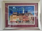 Groot schilderij Warszawa (Warschau) - gesigneerd, Ophalen