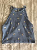 Bloemen tanktop, Kleding | Dames, Blauw, Ophalen of Verzenden, Zonder mouw, Maat 34 (XS) of kleiner