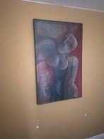 Schilderij op paneel 80x125 175 euro, Antiek en Kunst, Kunst | Schilderijen | Abstract, Ophalen