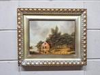 Landschap met boerderij aan het water, Antiek en Kunst, Kunst | Schilderijen | Klassiek, Ophalen of Verzenden