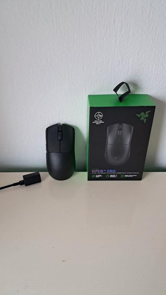Razer Viper V3 Pro - Zwart, Computers en Software, Muizen, Zo goed als nieuw, Muis, Rechtshandig, Draadloos, Gaming muis, Ophalen of Verzenden