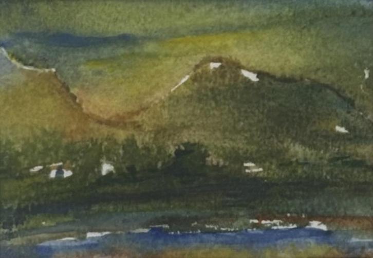 146. Aquarel, Maarit Hivand, 2000, Antiek en Kunst, Kunst | Schilderijen | Klassiek, Ophalen of Verzenden