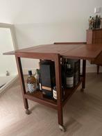 Teak houten bar trolley midcentury modern drinks trolley, Ophalen, Gebruikt