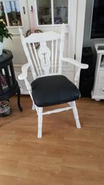 Ouderwetse senioren stoel, Huis en Inrichting, Stoelen, Ophalen, Gebruikt, Wit, Eén