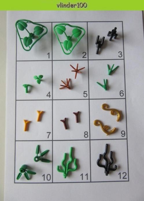 L389 LEGO PLANTEN BLADEREN BAMBOEBLAD ZEEGRAS WORTELLOOF, Kinderen en Baby's, Speelgoed | Duplo en Lego, Nieuw, Lego, Losse stenen