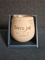 Theelichthouder Lieve juf NIEUW, Ophalen of Verzenden, Nieuw, Overige materialen, Minder dan 25 cm