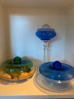 Leerdam , Jacques Boon glazen koek- en bonbon doxen, Verzenden