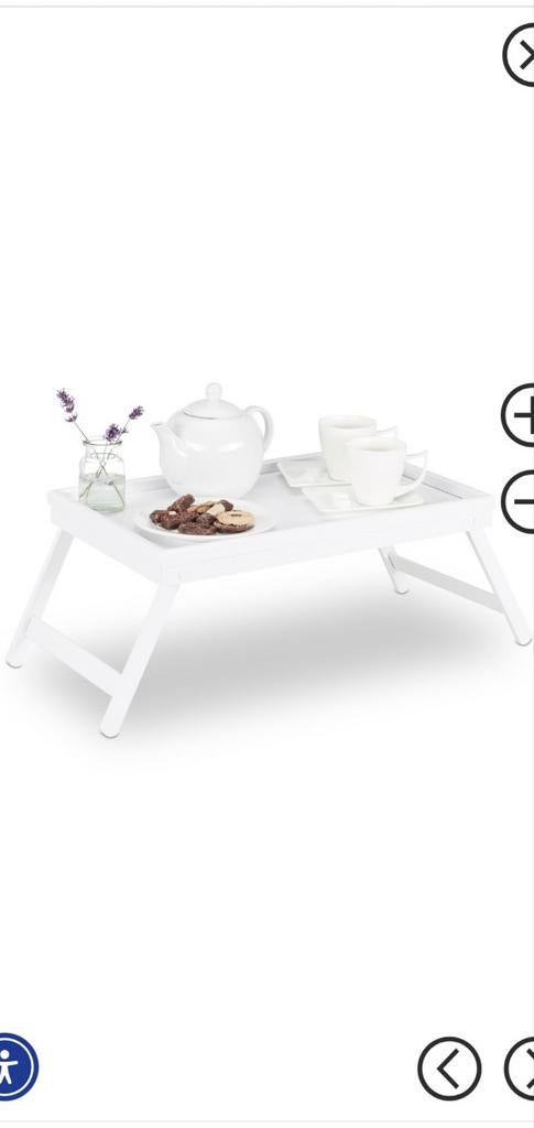 Bamboe Bedtafel / Laptoptafel - Nieuw in verpakking, Minder dan 45 cm, Nieuw, Modern, Rechthoekig