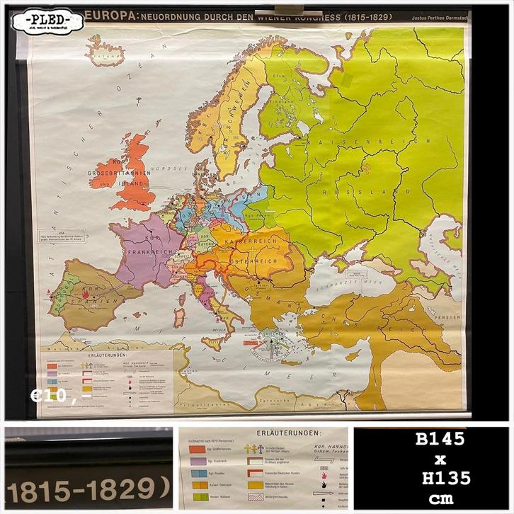 Landkaarten schoolkaarten Prijs staat op foto €10>€30, Antiek en Kunst, Antiek | Schoolplaten, Aardrijkskunde, Ophalen