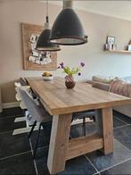 MOET WEG! Grenenhouten eettafel 240x100, Ophalen, Rechthoekig, 50 tot 100 cm