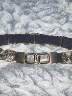 Elastische Riem Zwart/Goud - 75 cm, Minder dan 80 cm, Zwart, Nieuw, Tailleriem