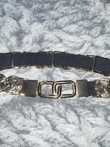 Elastische Riem Zwart/Goud - 75 cm beschikbaar voor biedingen