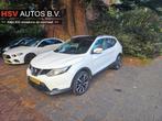 Nissan Qashqai 1.2 Tekna navi PANODAK leer org NL, Auto's, Nissan, Voorwielaandrijving, Euro 5, Lichtsensor, Gebruikt