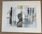 Muziekinstrumenten, Ingelijst Gesigneerd Kunstwerk A, Ophalen
