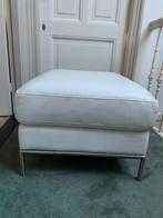 Witte IKEA hocker - gebruikt, Gebruikt, Vierkant, Leer, Ophalen of Verzenden