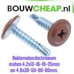 Reklamebordschroeven zelfborend in kleur, Doe-het-zelf en Verbouw, IJzerwaren en Bevestigingsmiddelen, Ophalen of Verzenden, Nieuw