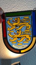 Glas in Lood Wapen van Friesland, Antiek en Kunst, Ophalen